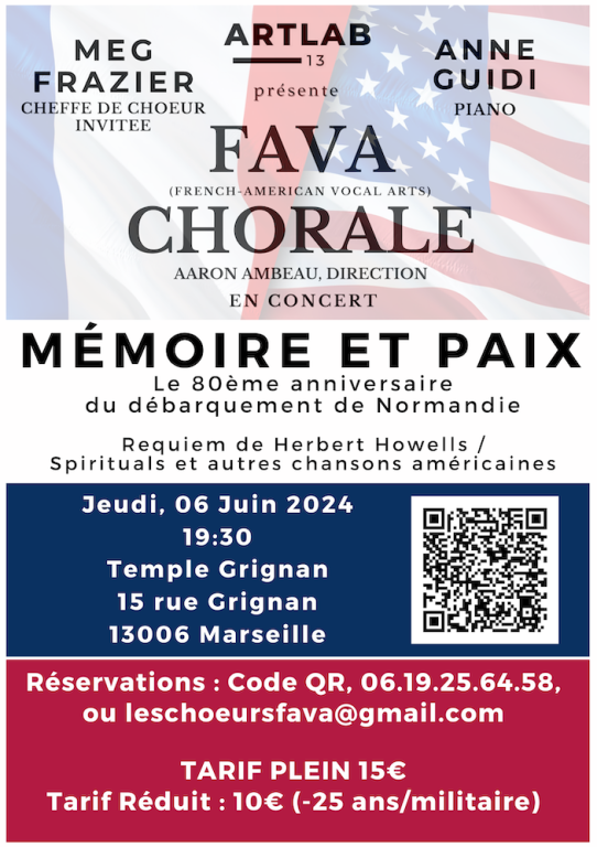 FAVA Chorale: Mémoire et Paix