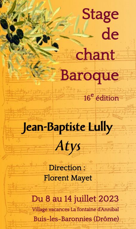 Stage de chant baroque (16è édition)