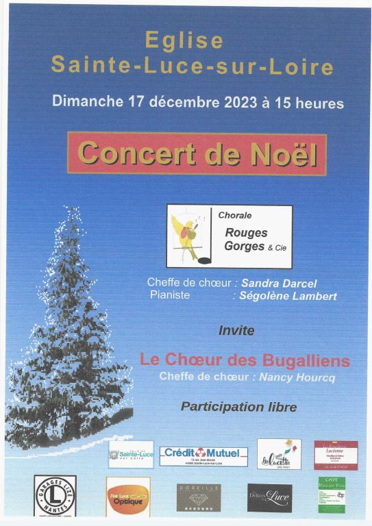 Concert de Noël le 17 décembre 2023