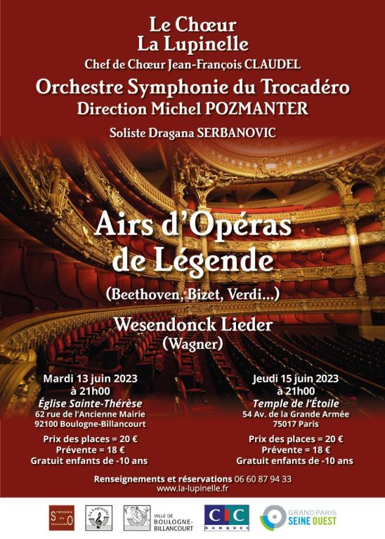 Airs d'opéras de légende (Beethoven, Bizet, Verdi, ......)