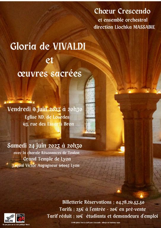 Gloria de Vivaldi et oeuvres sacrées
