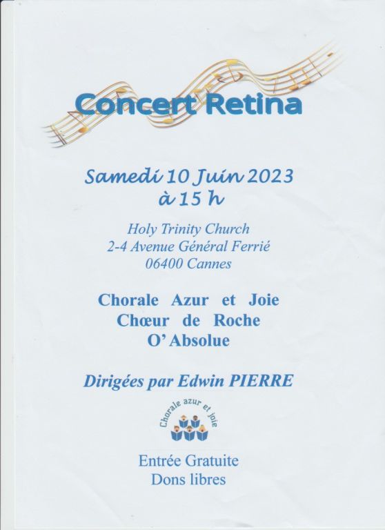 Concert Rétina par 3 chorales