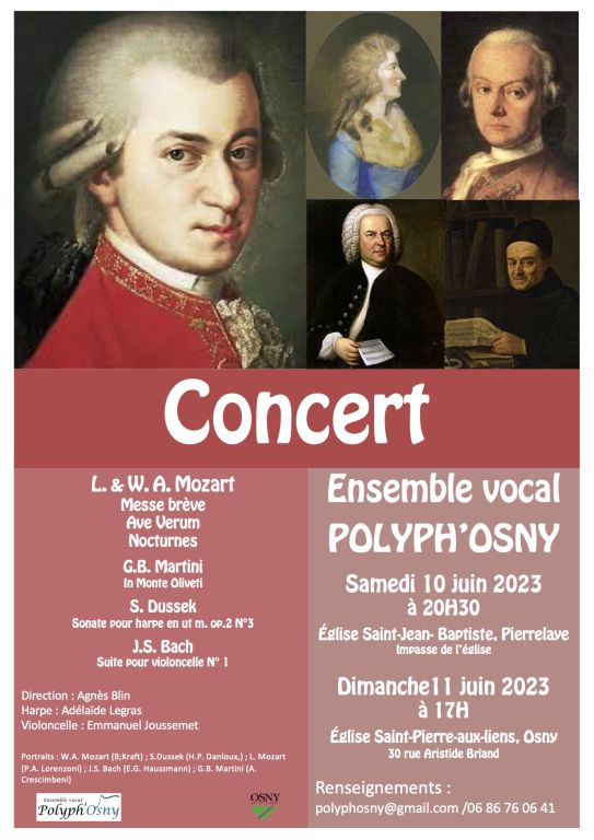 Concert Musique Sacrée à Pierrelaye (95) diman ...