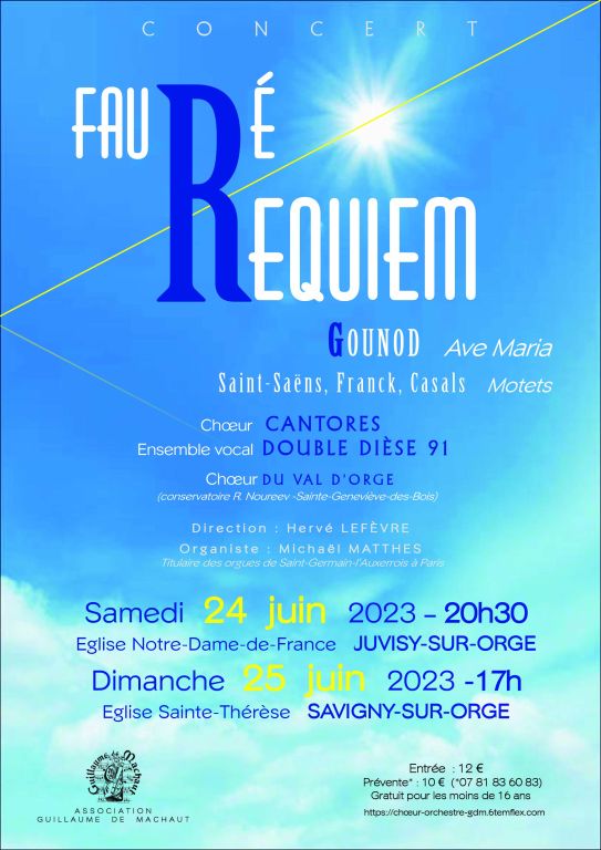 Concert Requiem de Gabriel Fauré