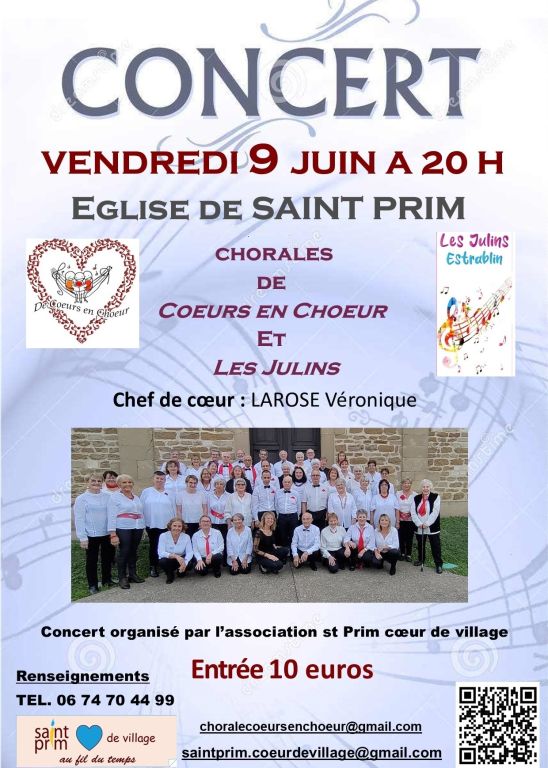 Concert de la chorale de Cœurs en Chœur - les Jullins 