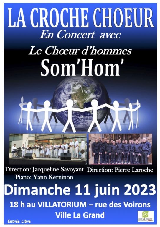 Concert La Croche Chœur et Som'Hom' le 11 juin ...
