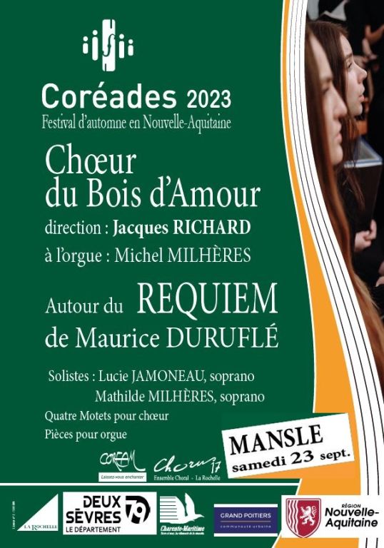 Festival des Coréades : Concert du Choeur du Bois d' Amour 
