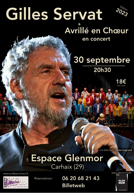 Gilles Servat et Avrillé en Choeur en concert
