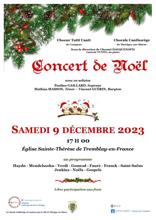 Concert choral de Noël