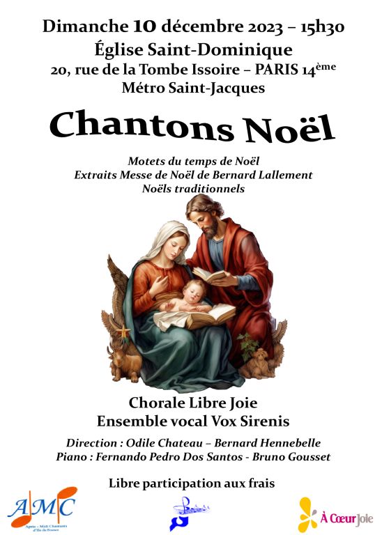 Concert de Noël de la Chorale Libre Joie - Ens ...