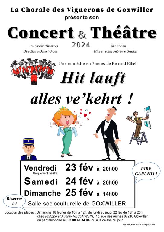 Concert annuel 2024 avec théâtre alsacien