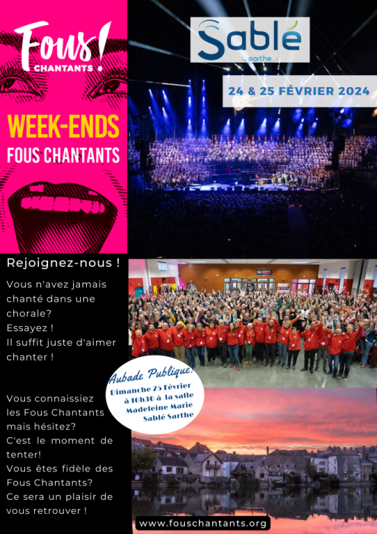 Week-end Fous Chantants Sablé-Sur-Sarthe