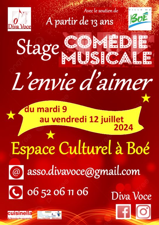 STAGE DE COMEDIE MUSICALE "L'ENVIE d'AIMER"