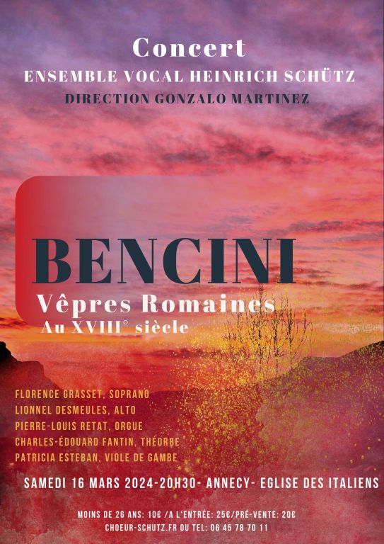 BENCINI - Vêpres romaines du 18 ème siècle