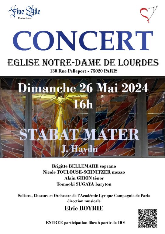 STABAT MATER - Haydn - Dim. 26 Mai 16h - Paris 20e