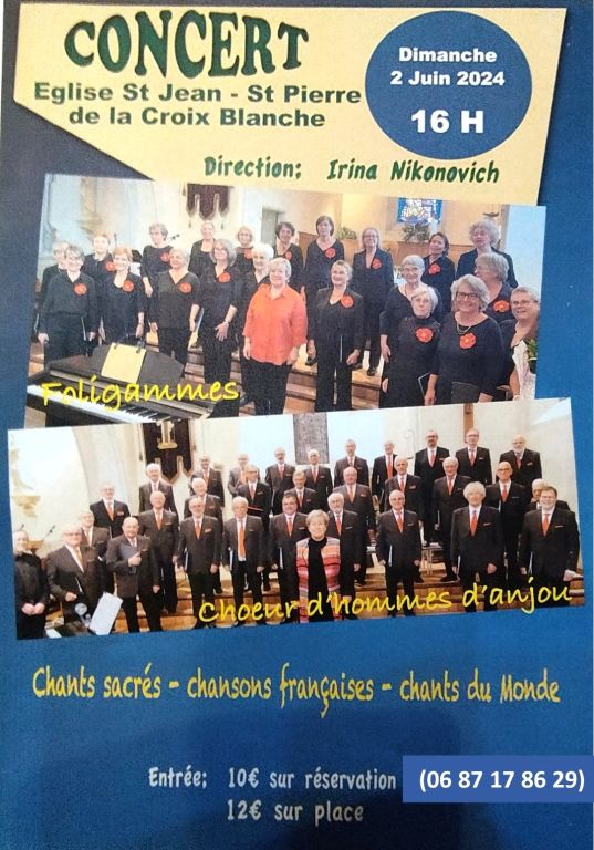Concert Foligammes et Choeur d'hommes d'Anjou