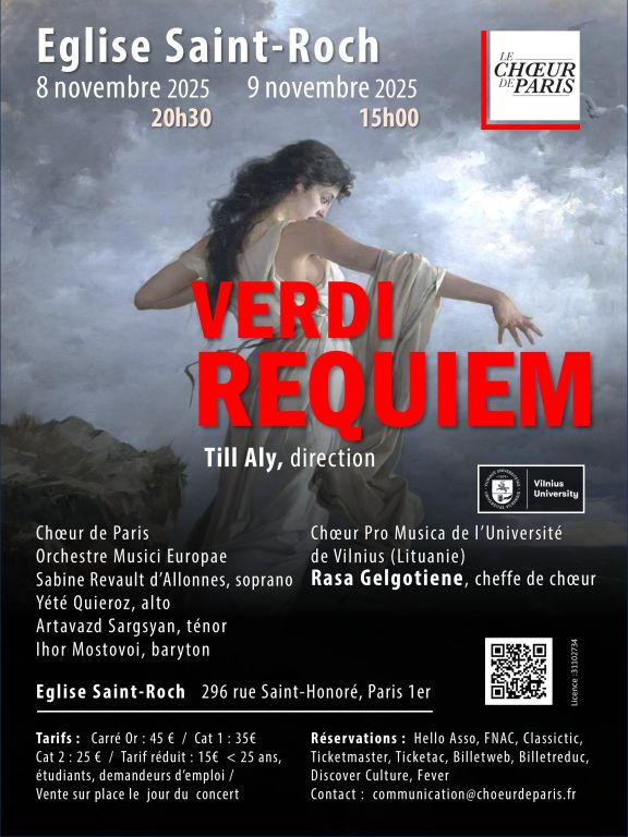 Le Requiem de Verdi : Le Chœur de Paris et le  ...