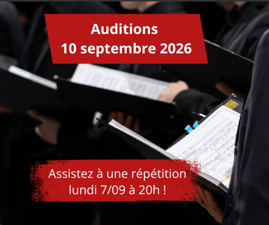 Auditions pour rejoindre le Ch&oelig;ur d'Oratorio d ...