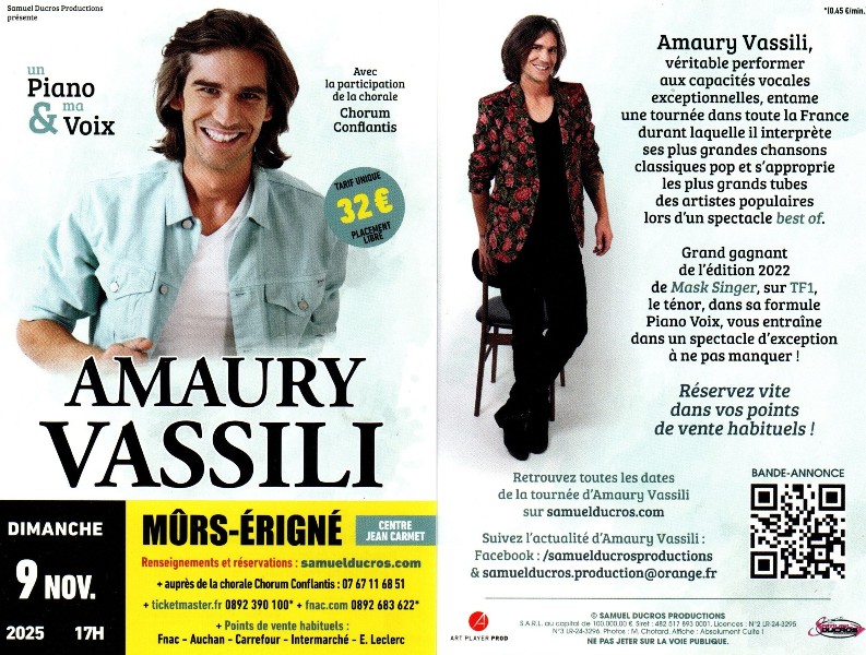 Concert avec Amaury Vassili