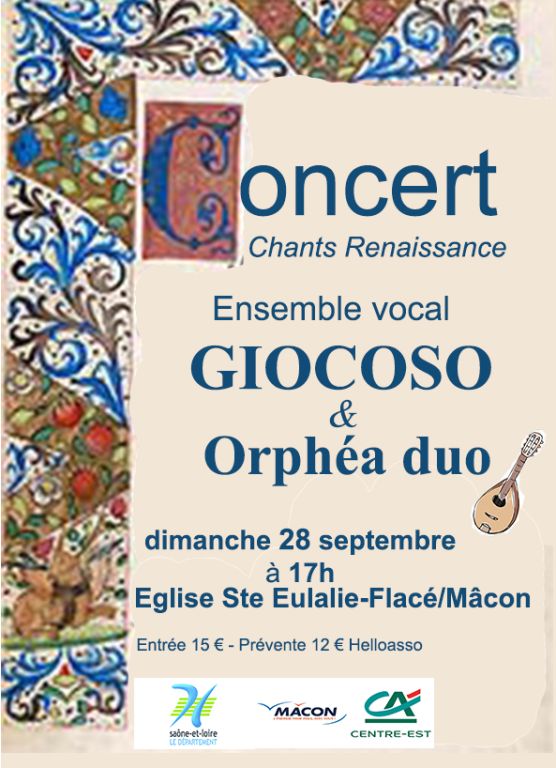 Concert de l'ensemble vocal GIOCOSO et instrum ...