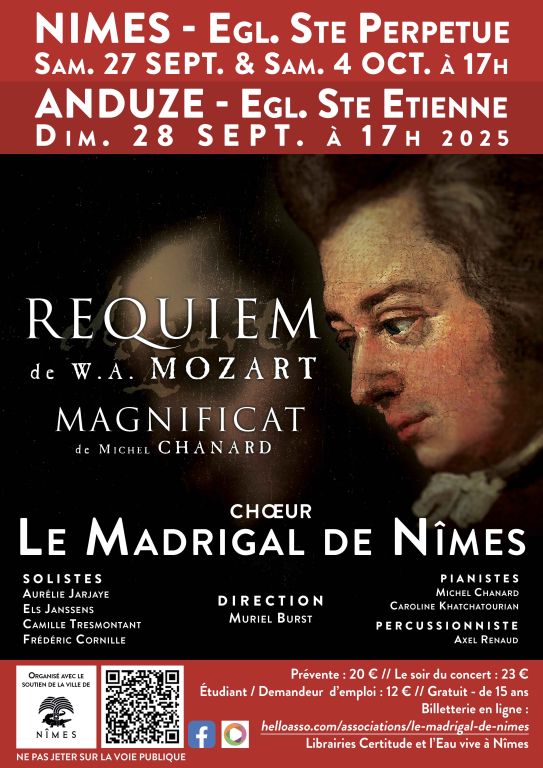 Concert Magnificat de Michel CHANARD et Requie ...