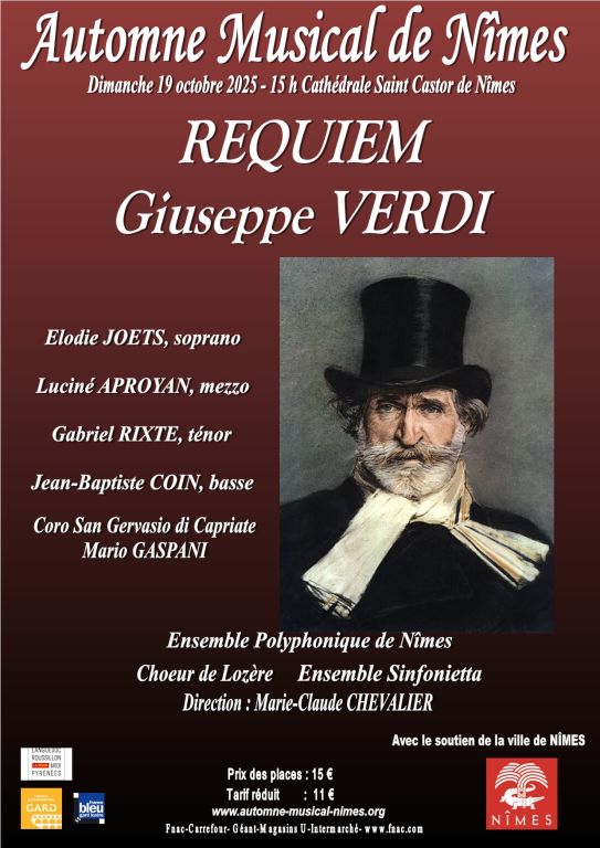REQUIEM VERDI NIMES CATHEDRALE