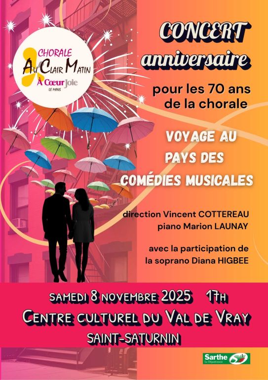 Concert pour le 70ème anniversaire de la chorale