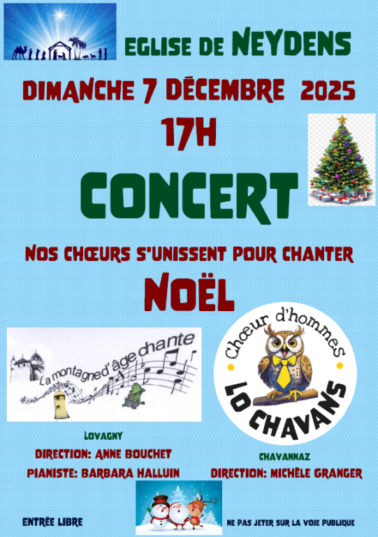 Concert le dimanche 7 décembre 2025 à 17h00 à  ...