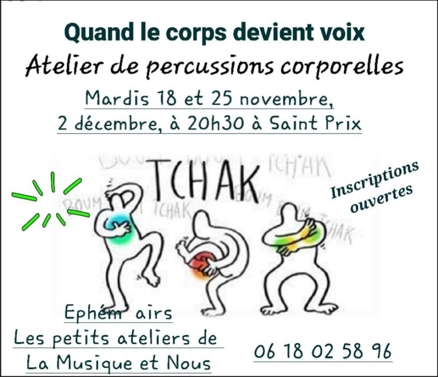 EPHEM'AIRS / percissions corporelles 3 x 1h
