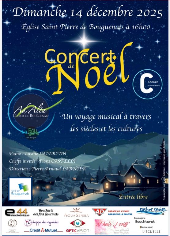 CONCERT DE NOEL de AD ALTA CHOEUR DE BOUGUENAI ...