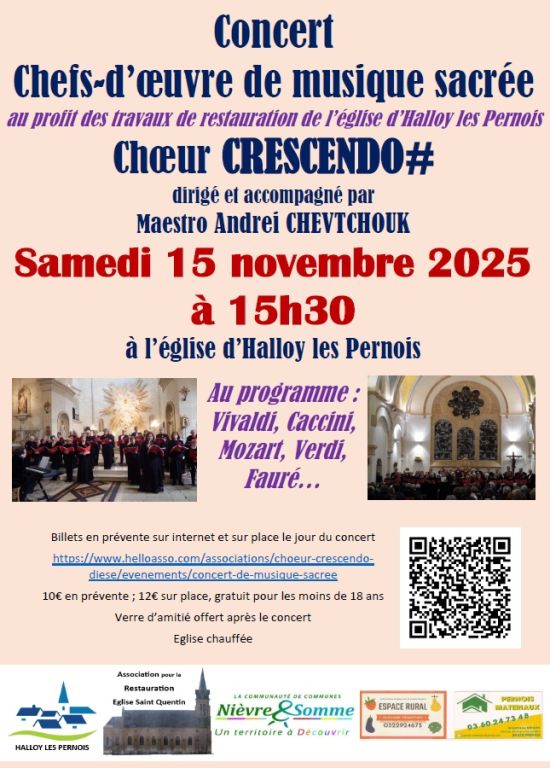 Concert de Musique Sacrée – Chœur Crescendo#