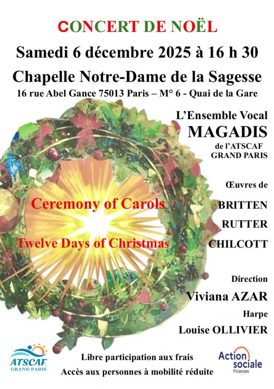 Concert de Noël à Notre Dame de la Sagesse