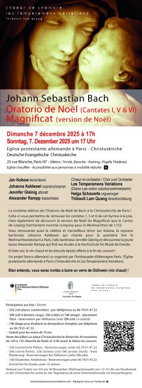 Oratorio de Nöel et Magnificat de Bach