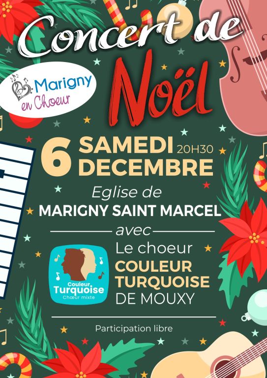 Concert de Noël de la chorale Marigny en Chœur