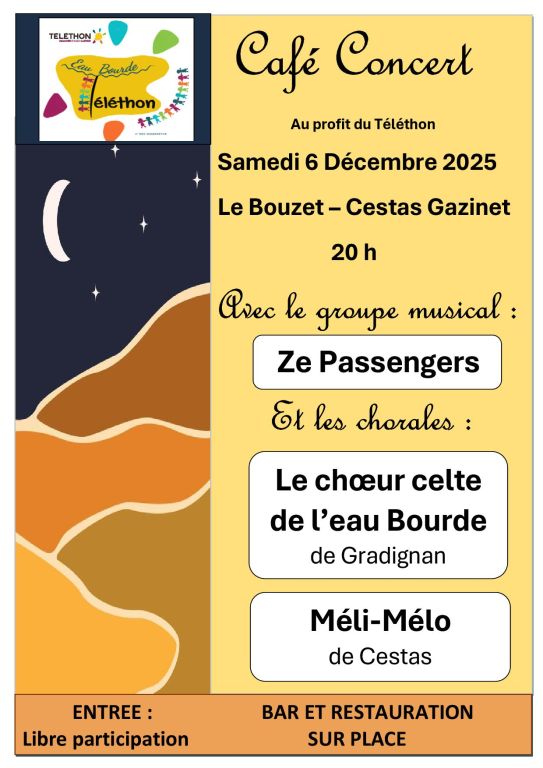 Café concert du Téléthon