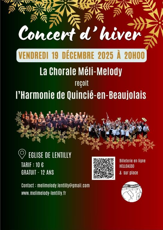 Concert d'hiver chorale Méli-Melody