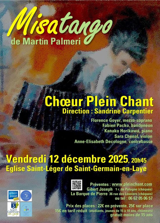 Concert MISATANGO à Saint Germain en Laye (78)