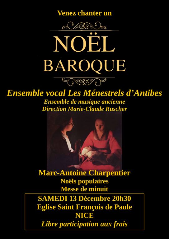 Venez chanter un Noël Baroque avec Marc-Antoin ...