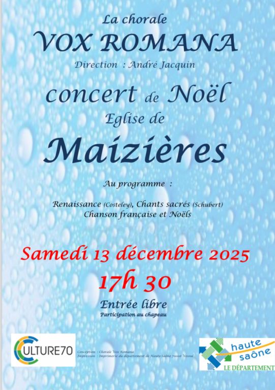 Concert de Noël chorale VOX ROMANA