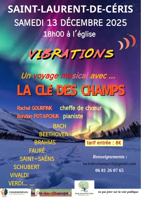 "VIBRATIONS".....Choeur et solistes: ensemble  ...
