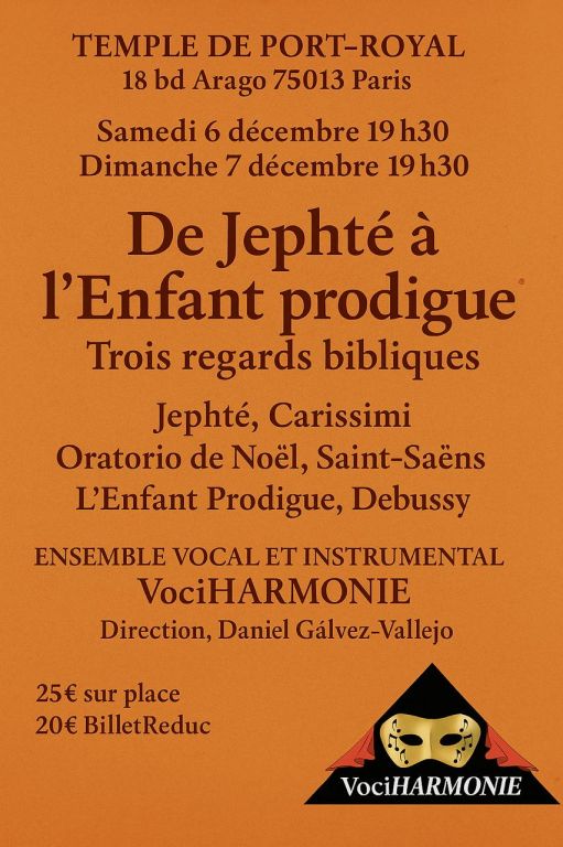 De Jephté à l'Enfant prodigue (Paris 6 et 7 dé ...