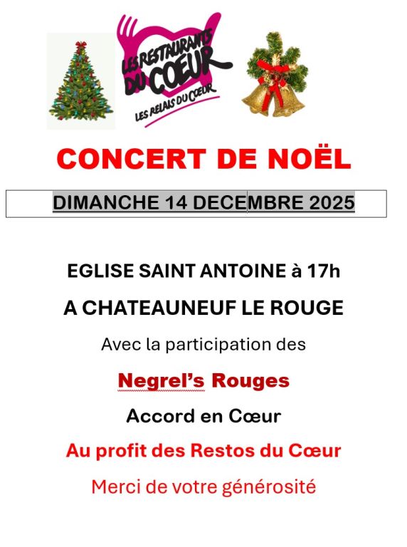Concert au profit des Restos du Coeur