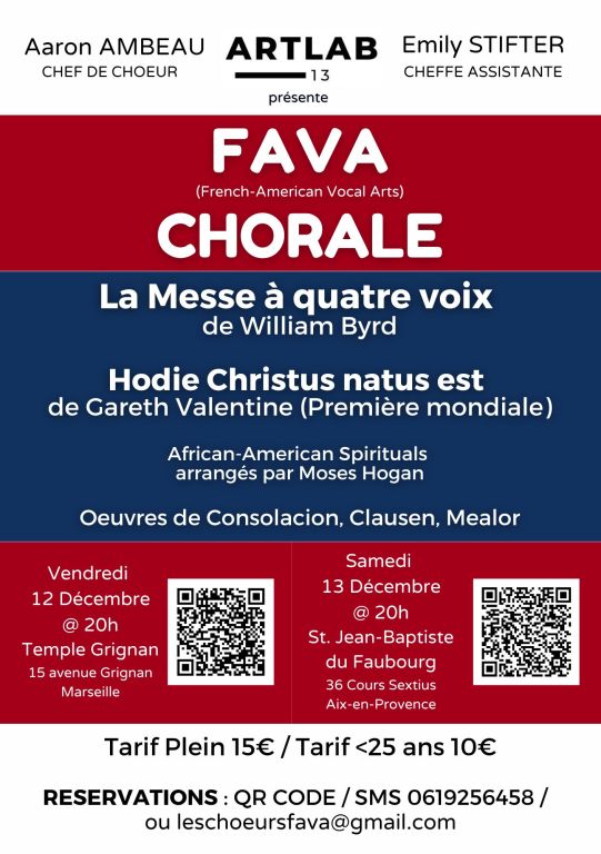 FAVA CONCERTS! DECEMBRE 2025!