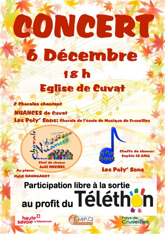 Concert au profit du téléthon