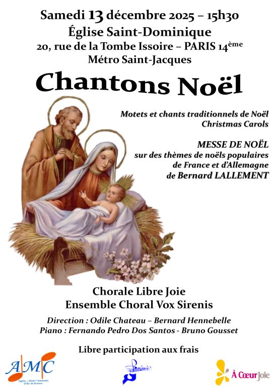 Concert de Noël de la Chorale Libre Joie - Ens ...