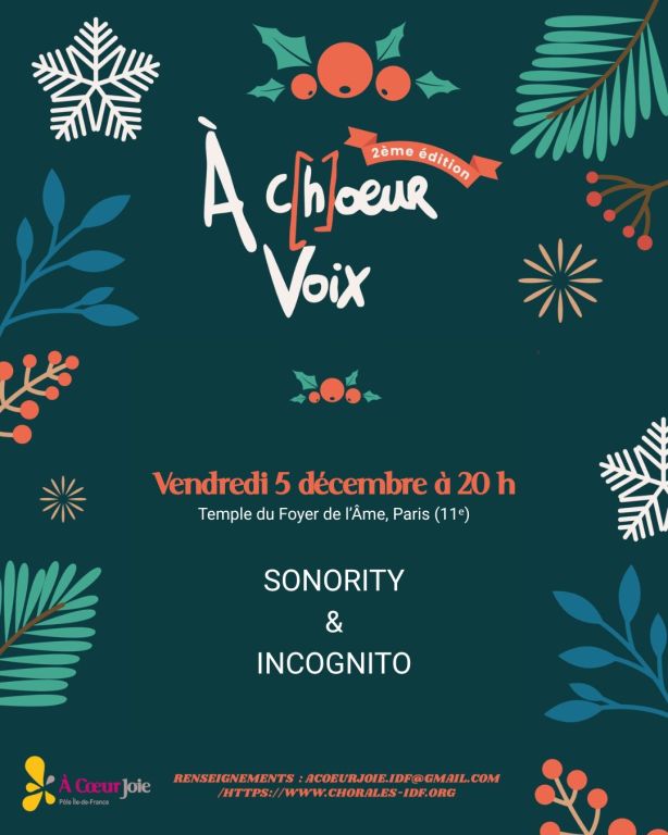 Festival AChoeurVoix - 5 décembre