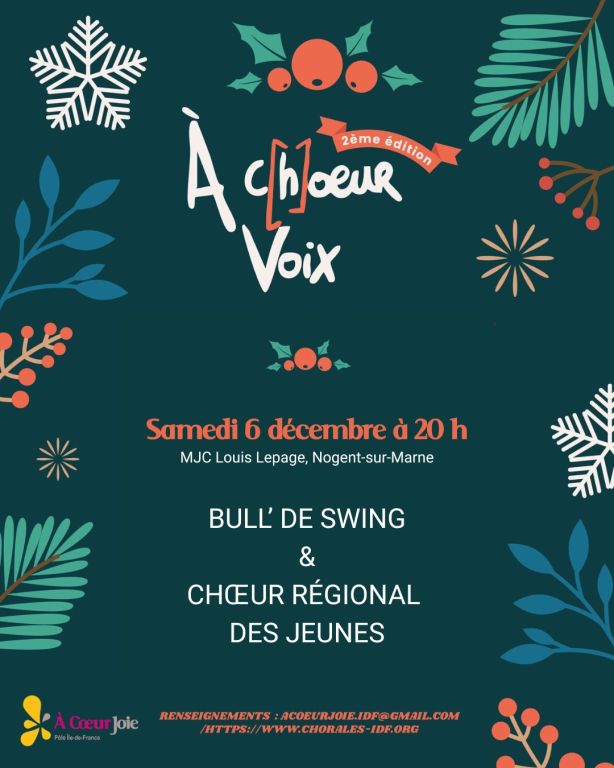 Festival AChoeurVoix - 6 décembre - 20h