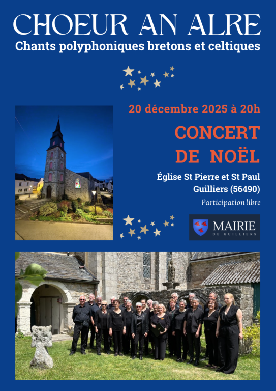 Concert de Noël de CHOEUR AN ALRE à Guilliers (56)
