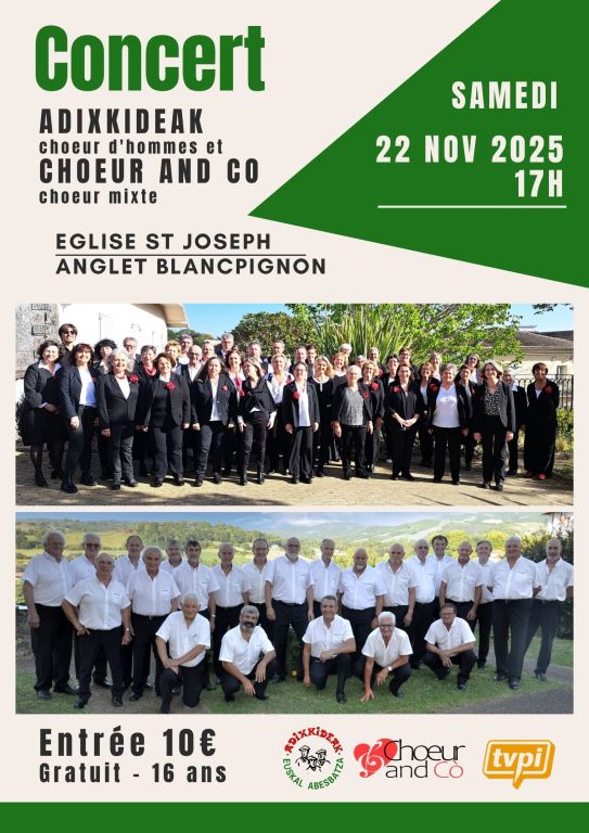 Concert avec ADIXKIDEAK le samedi 22 novembre  ...