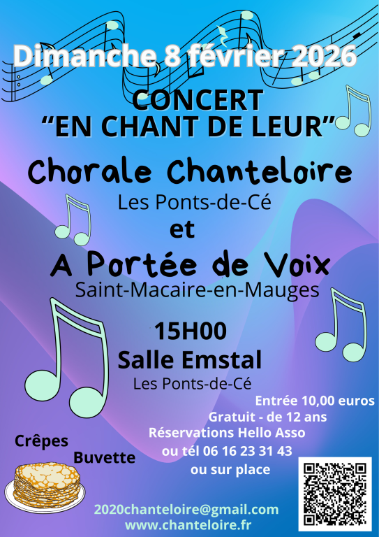 Chanteloire et A Portée de Voix en concert